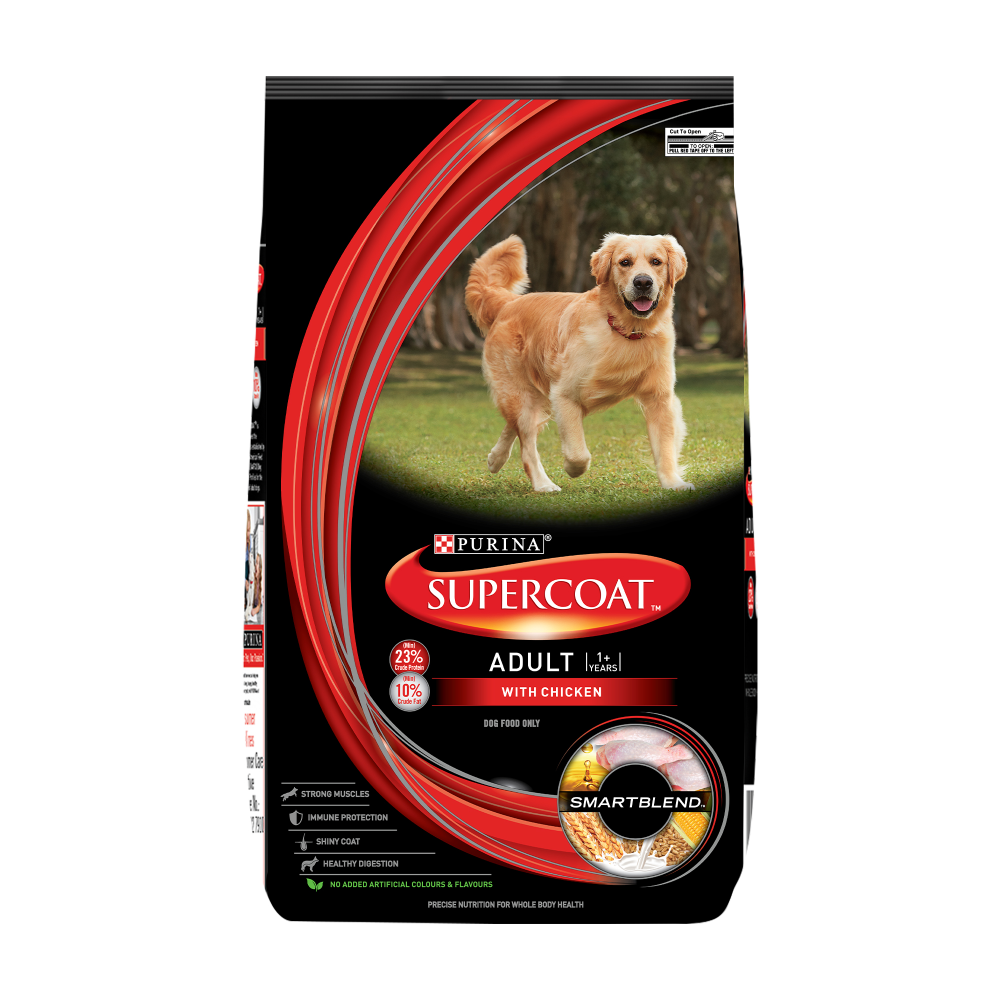 Purina SuperCoat Chicken Adult All Breed Dog Dry Food (Limited Shelf Life)