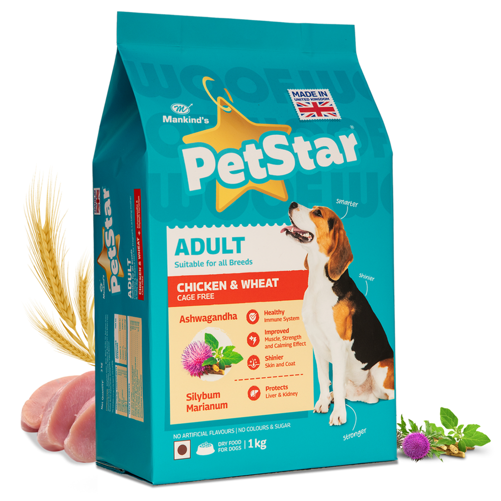 Mankind Petstar Chicken and Wheat Adult Dog Dry Food (Limited Shelf Life)