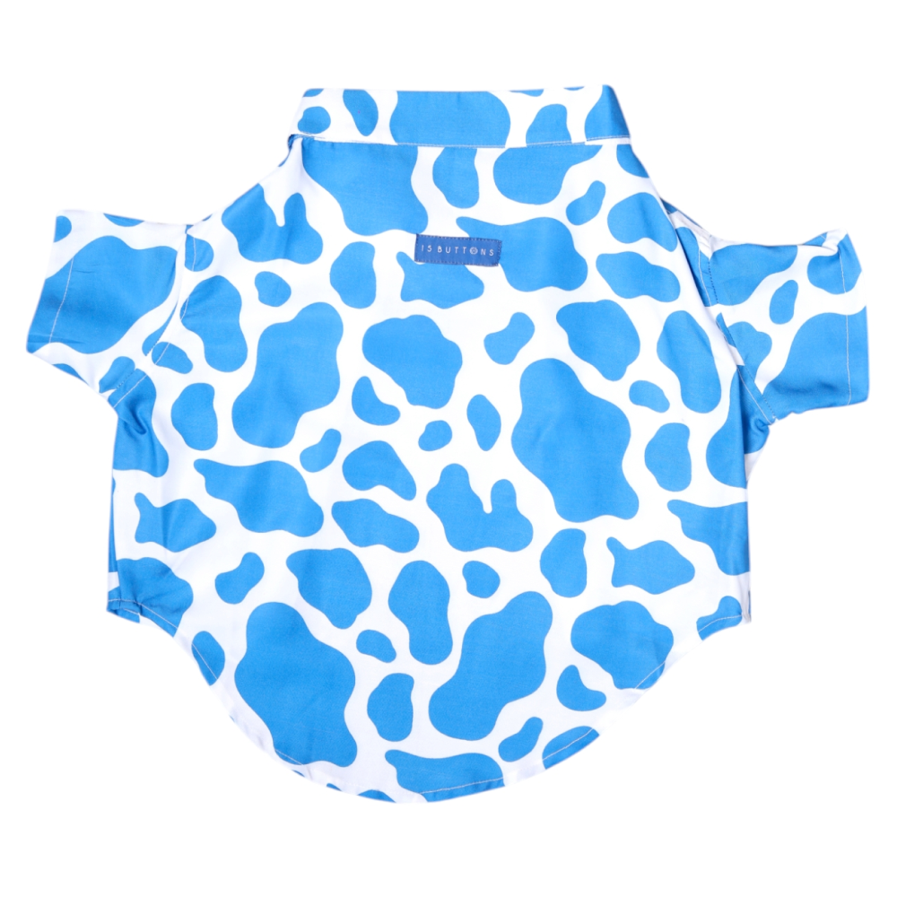 15buttons Blue Moo Shirt for Dogs