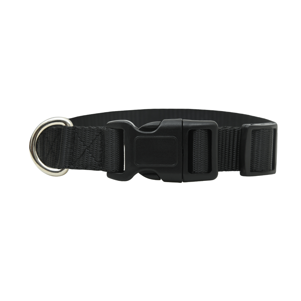 Forfurs Classic Snap Collar for Dogs (Jet Black)