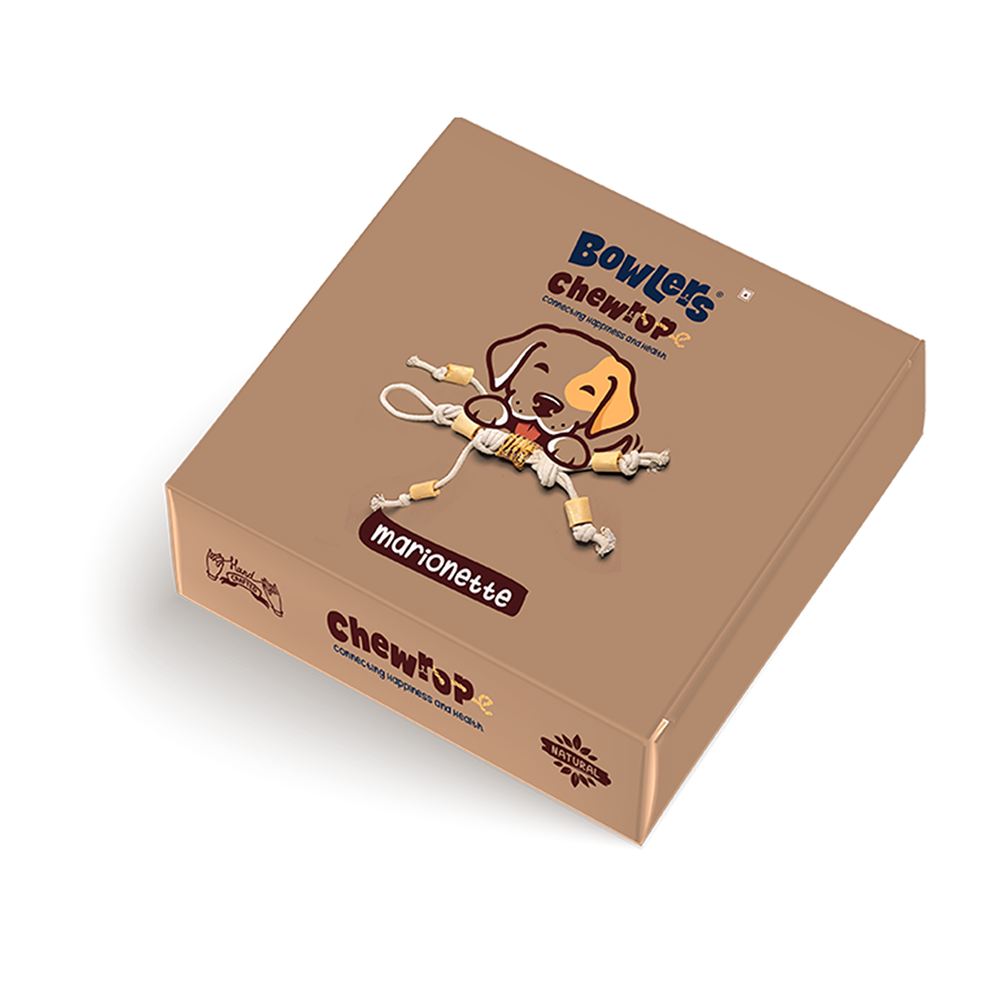 Bowlers Chewrope Marionette Rope Toy for Dogs (Brown)