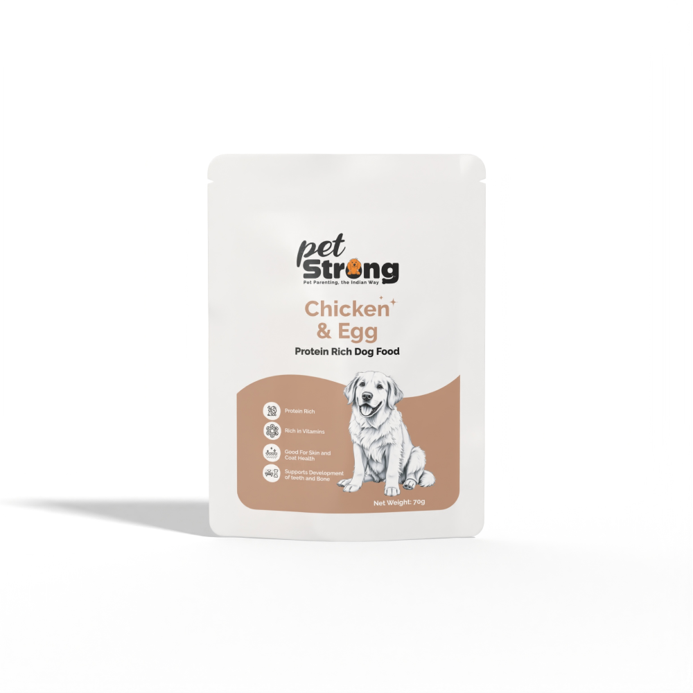 PetStrong Chicken and Egg in Gravy Wet Food for Dogs (70g)