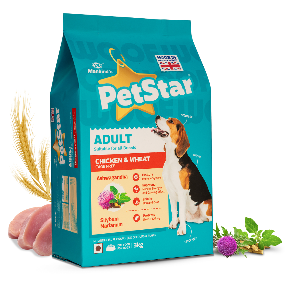 Mankind Petstar Chicken and Wheat Adult Dog Dry Food (Limited Shelf Life)