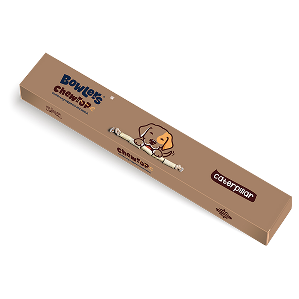 Bowlers Chewrope Caterpillar Rope Toy for Dogs (Brown)
