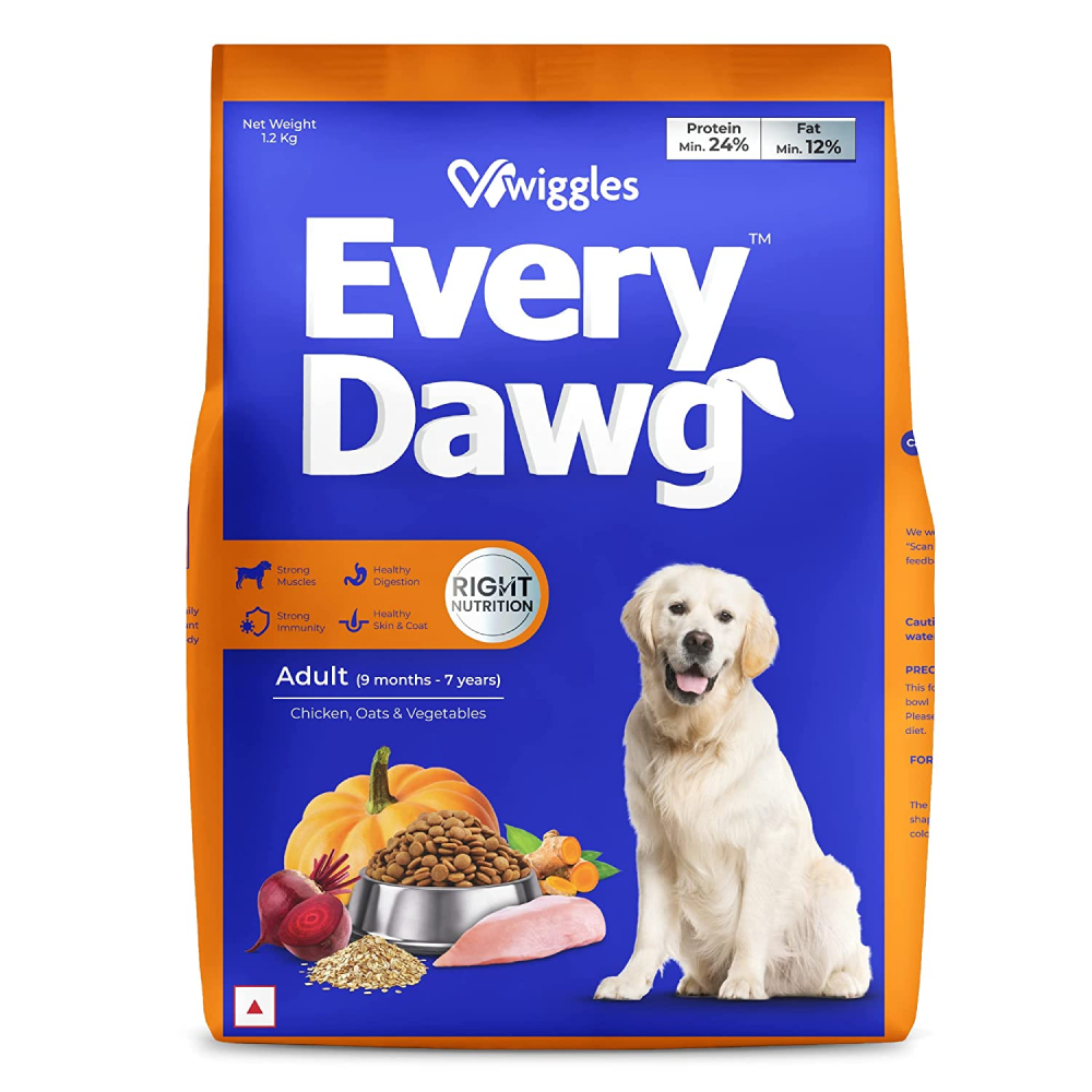 Wiggles EveryDawg Chicken Oats and Vegetables Adult Dog Dry Food