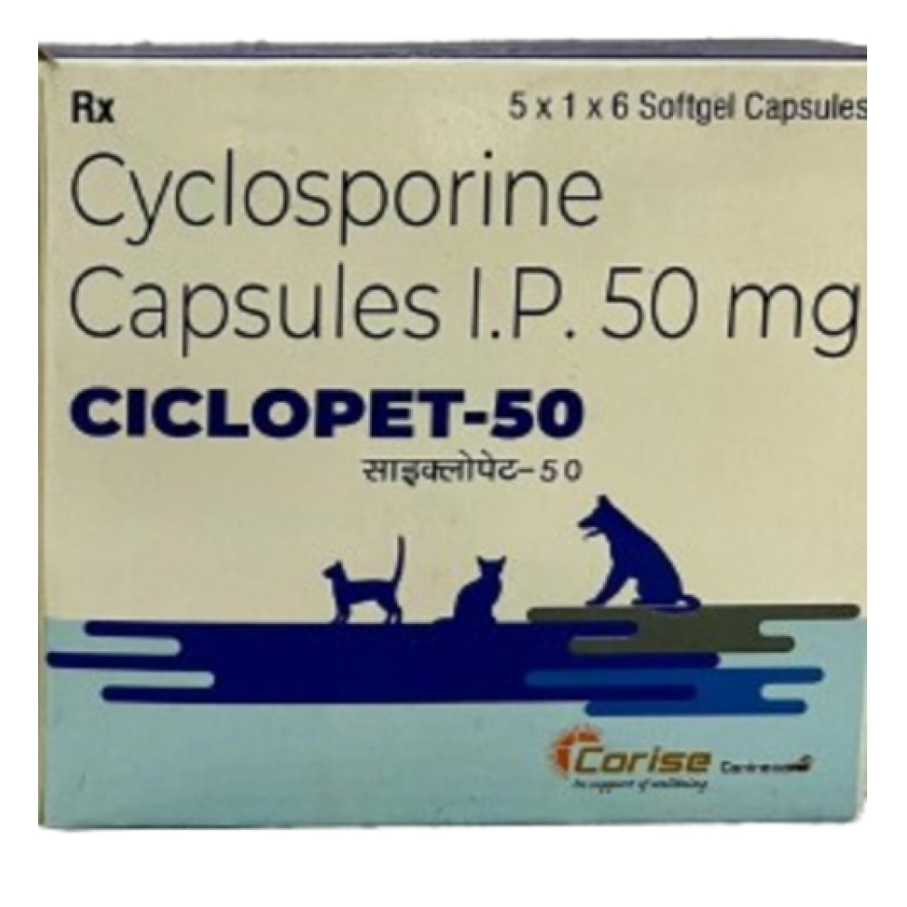 Corise Ciclopet 50mg Tablet for Dogs and Cats