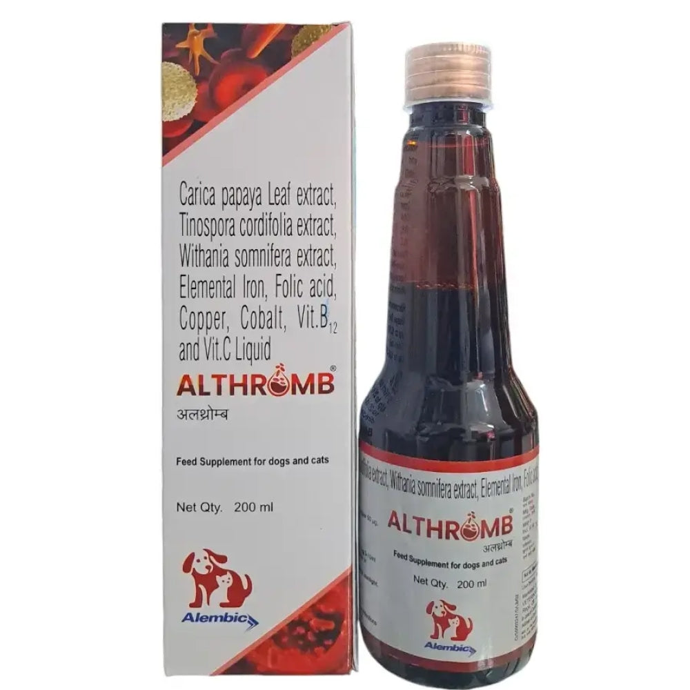 Alembic  Althromb Syrup 200ml For Dogs And Cats
