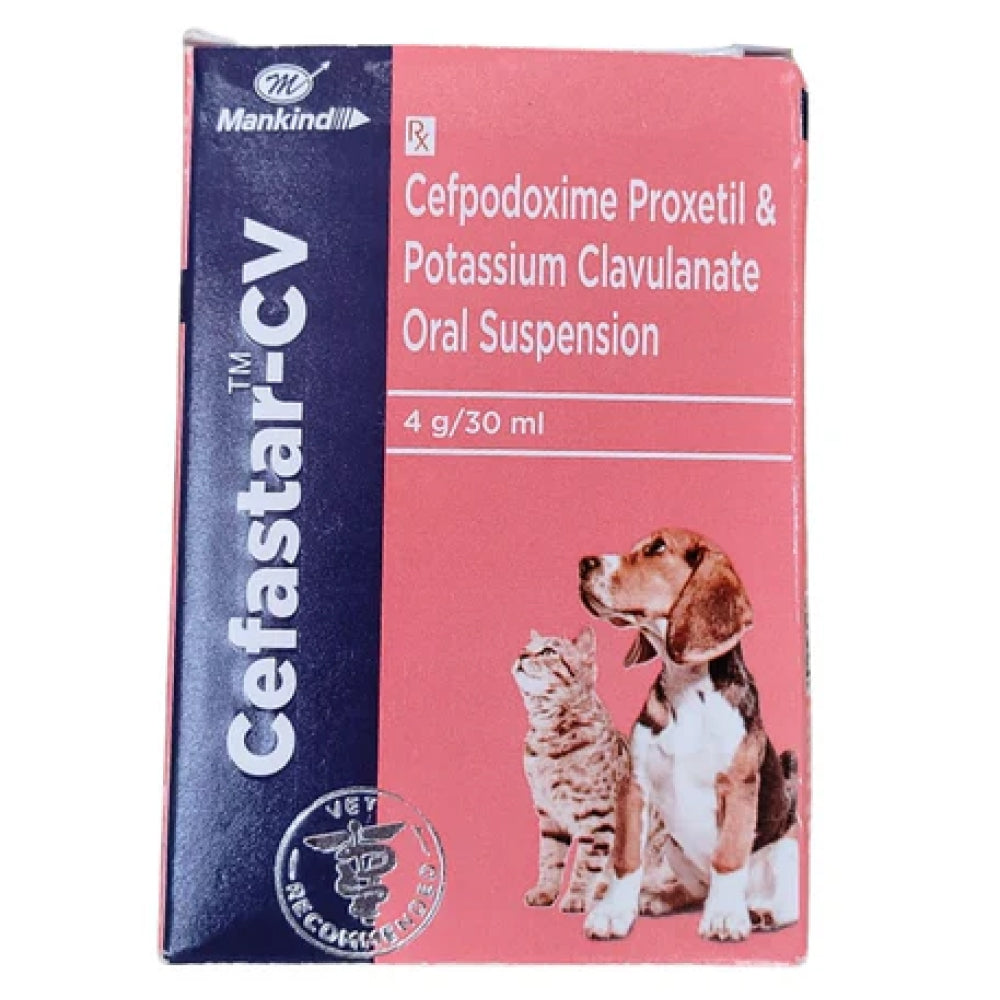 Mankind Cefastar-Cv Ds 30ml for Dogs and Cats