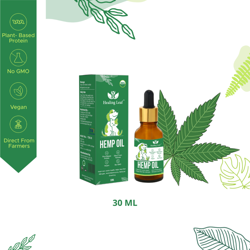 Healing Leaf Hemp Oil for Dogs and Cats (Limited Shelf Life)