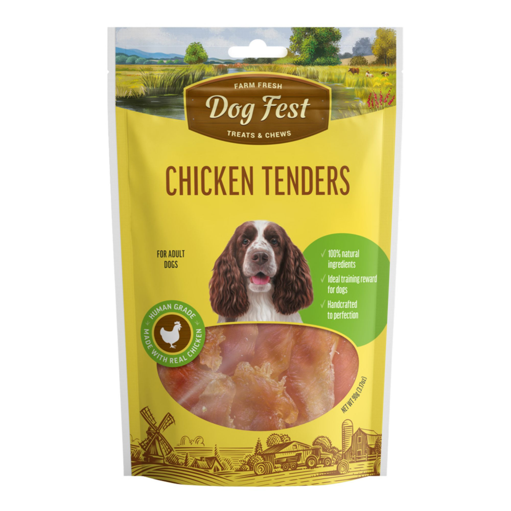 Dogfest Chicken Tenders Treats for Dogs (Limited Shelf Life)