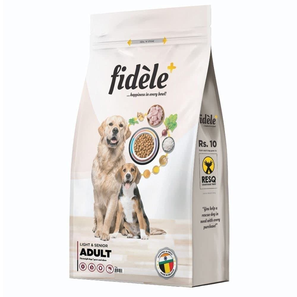 Fidele Plus Adult Light & Senior Dog Dry Food (Limited Shelf Life)