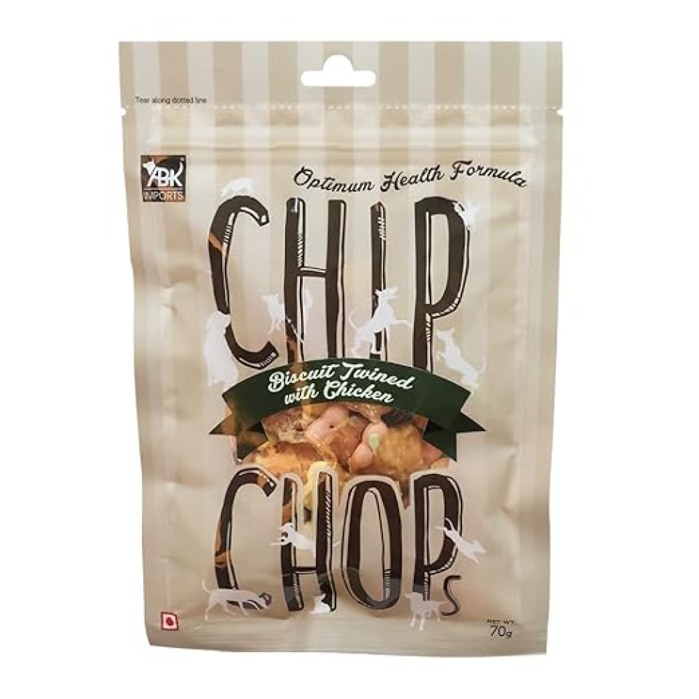 Chip Chops Biscuits Twined with Chicken Dog Treats