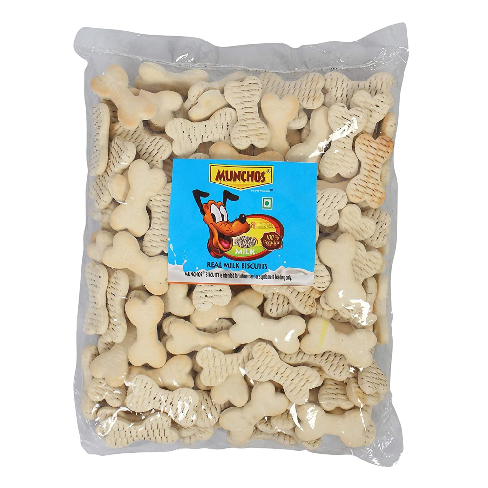 Munchos Real Milk Biscuit Dog Treat (Pouch)