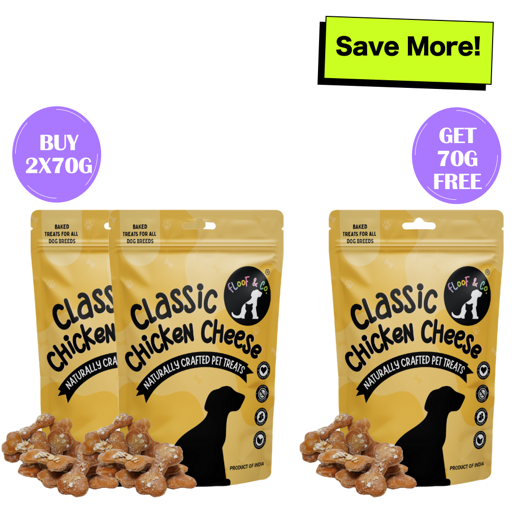 Floof & Co Classic Chicken Cheese Dog Treats (Buy 2 Get 1 Free)