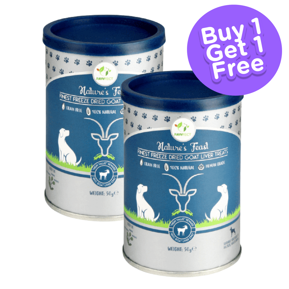 Pawfect Natures Feast Goat Liver Dog Treats (Buy 1 Get 1 Free)