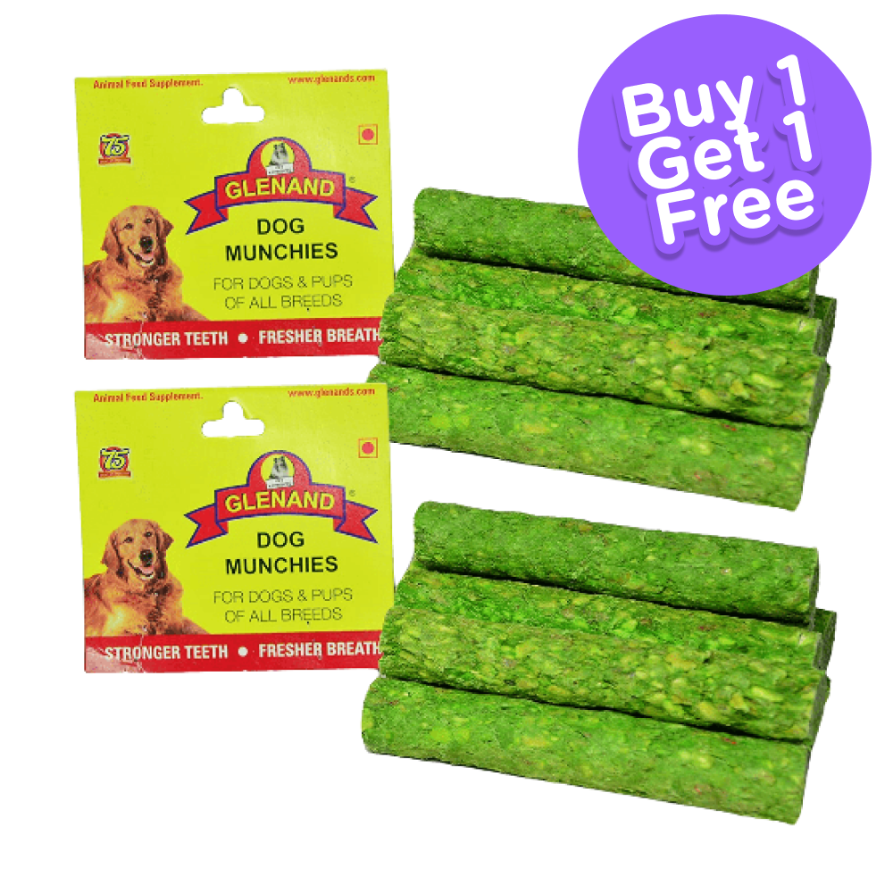 Glenand Mint Flavoured Munchies Kebab Dog Treats (Buy 1 Get 1 Free)
