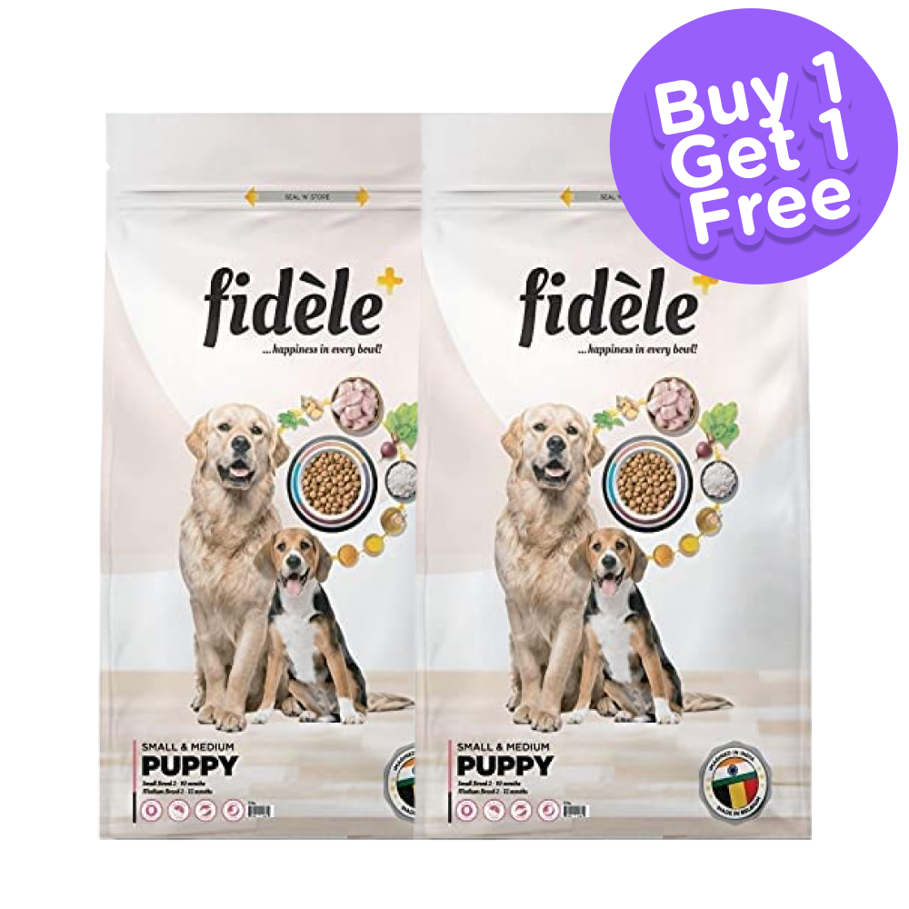 Fidele Plus Small and Medium Puppy Dry Food (Limited Shelf Life) (Buy 1 Get 1)