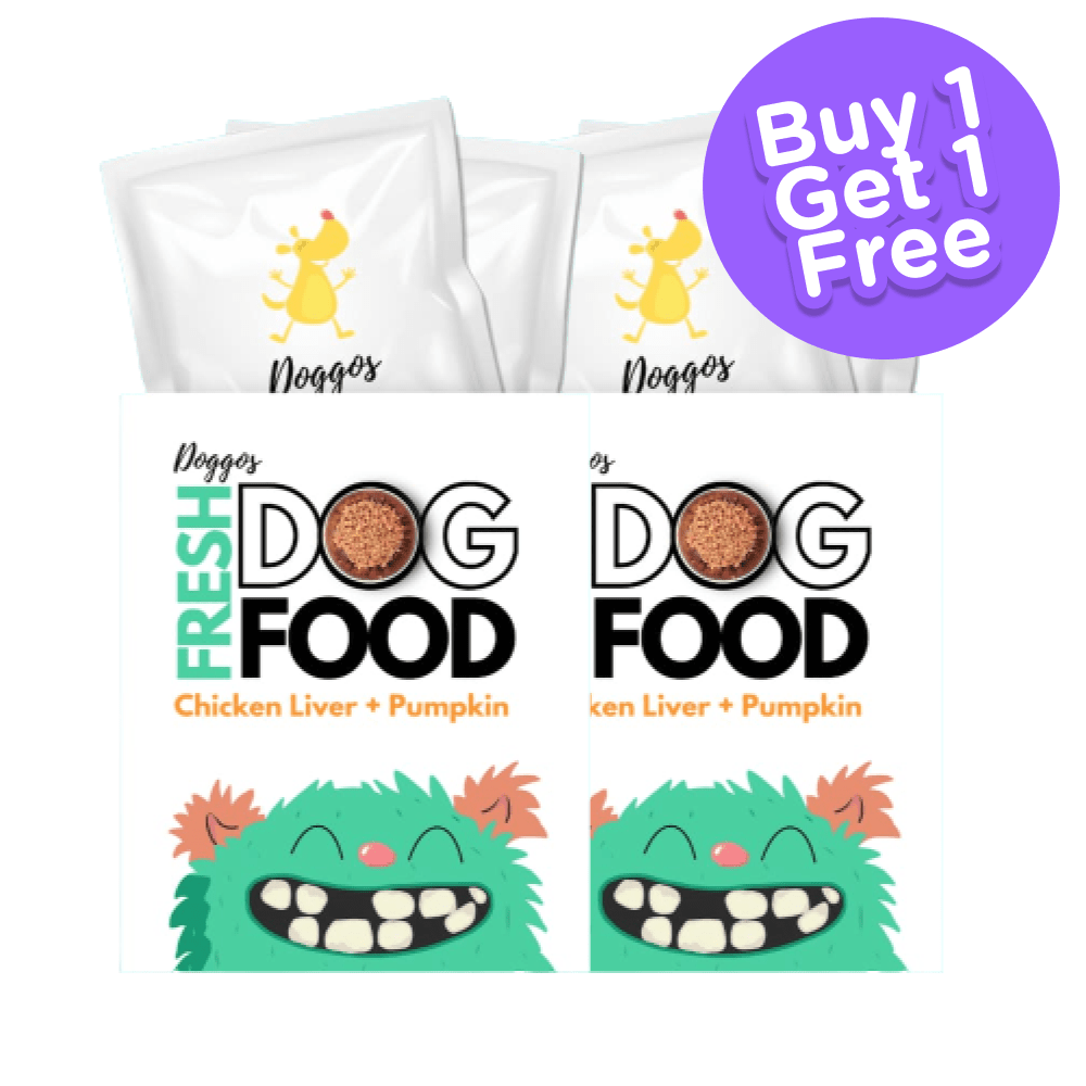 Doggos Big Monster Chicken and Pumpkin Fresh Dog Wet Food (All Breeds) (Buy 1 Get 1 Free)