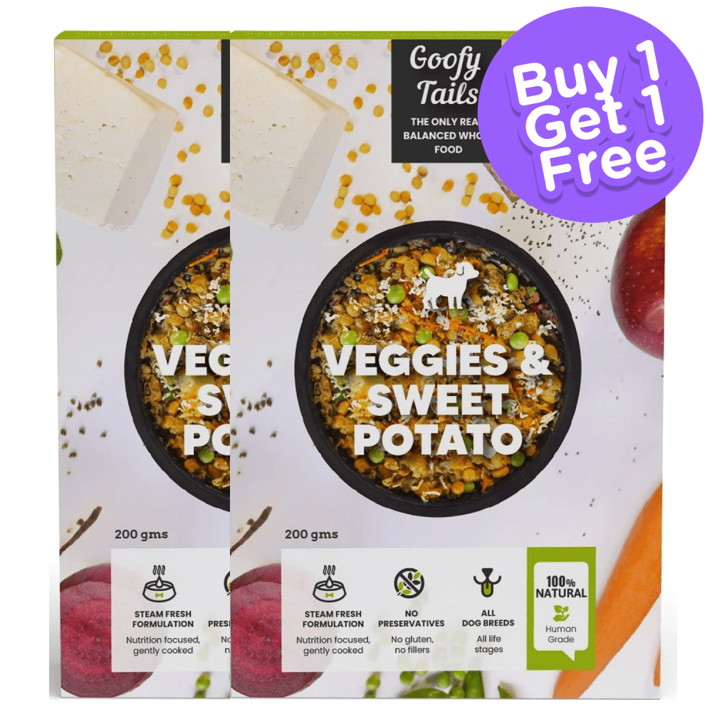 Goofy Tails Ready to Eat Veggies & Sweet Potato Dog Wet Food (Buy 1 Get 1) (Limited Shelf Life)