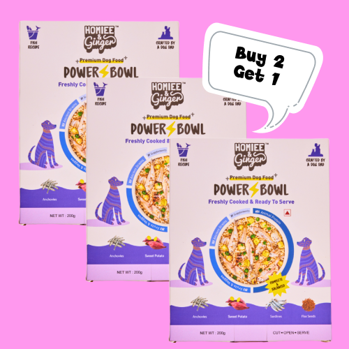 Homiee & Ginger Power Bowl Fish Fiesta Fresh Food for Dogs (Buy 2 Get 1)