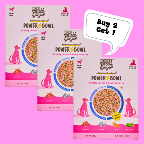 Homiee & Ginger Power Bowl Surf & Turf Fresh Food for Dogs (Buy 2 Get 1)