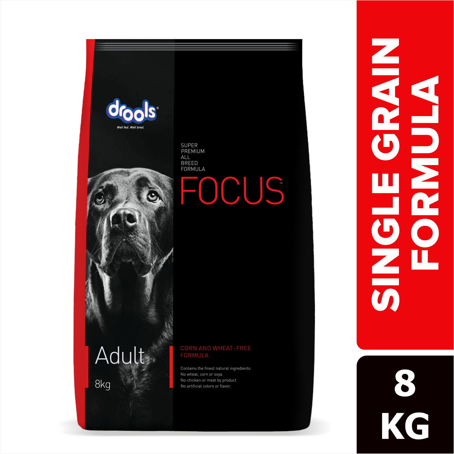 Drools Focus Super Premium Adult Dog Dry Food | Corn & Wheat Free Formula (Limited Shelf Life)