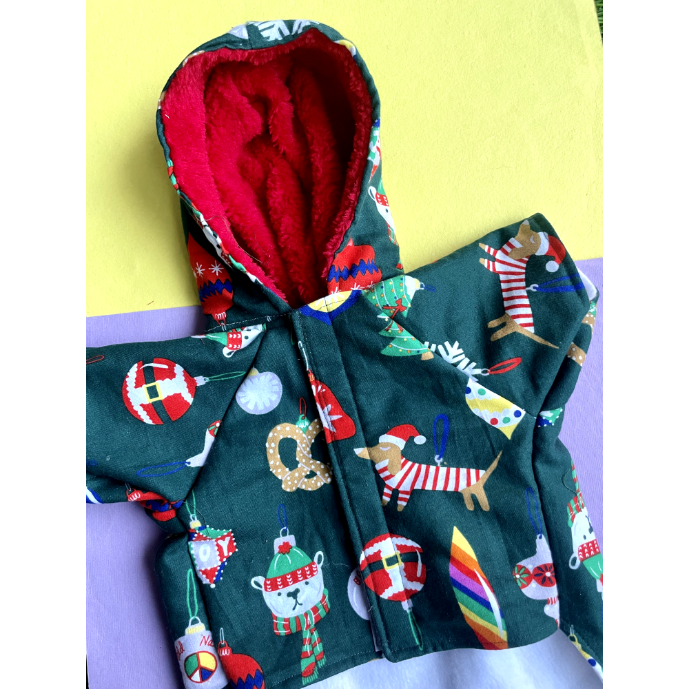 Furvanity Xmas Hoodies for Dogs and Cats (Green)