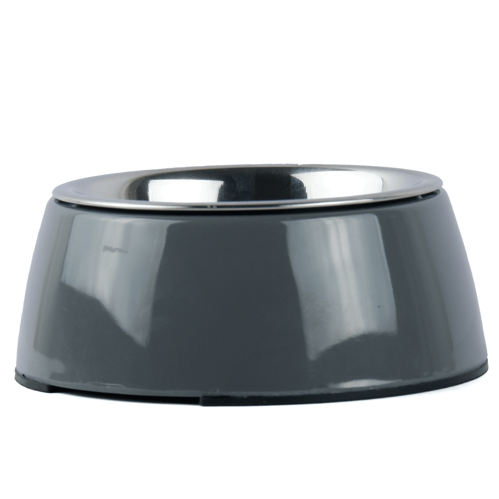 Basil Solid Color Melamine Bowl for Dogs and Cats (Grey)(200mL)
