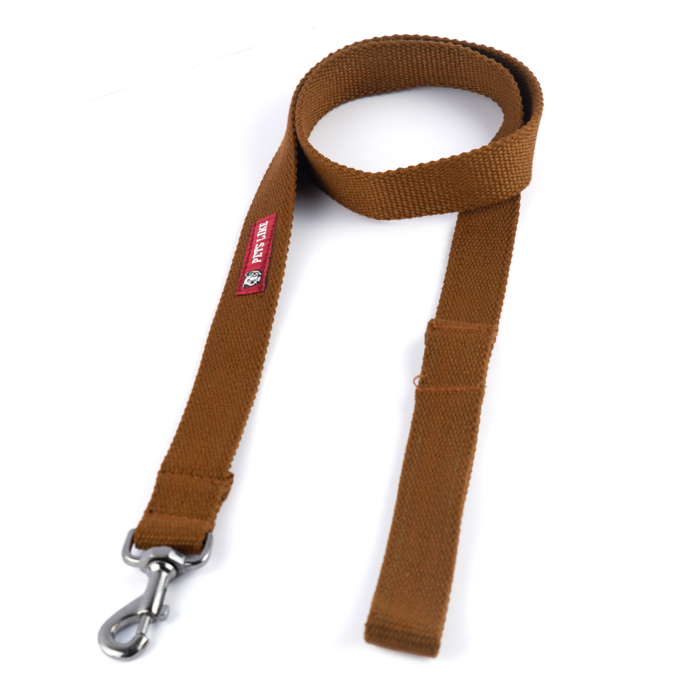 Pets Like Spun Polyester Leash for Dogs (Brown)