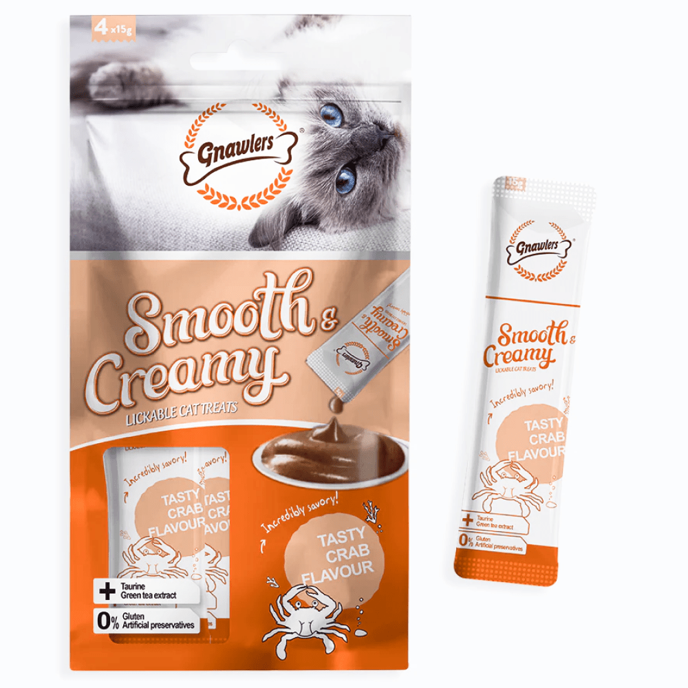 Gnawlers Crab Flavour Creamy Cat Treats (Limited Shelf Life)