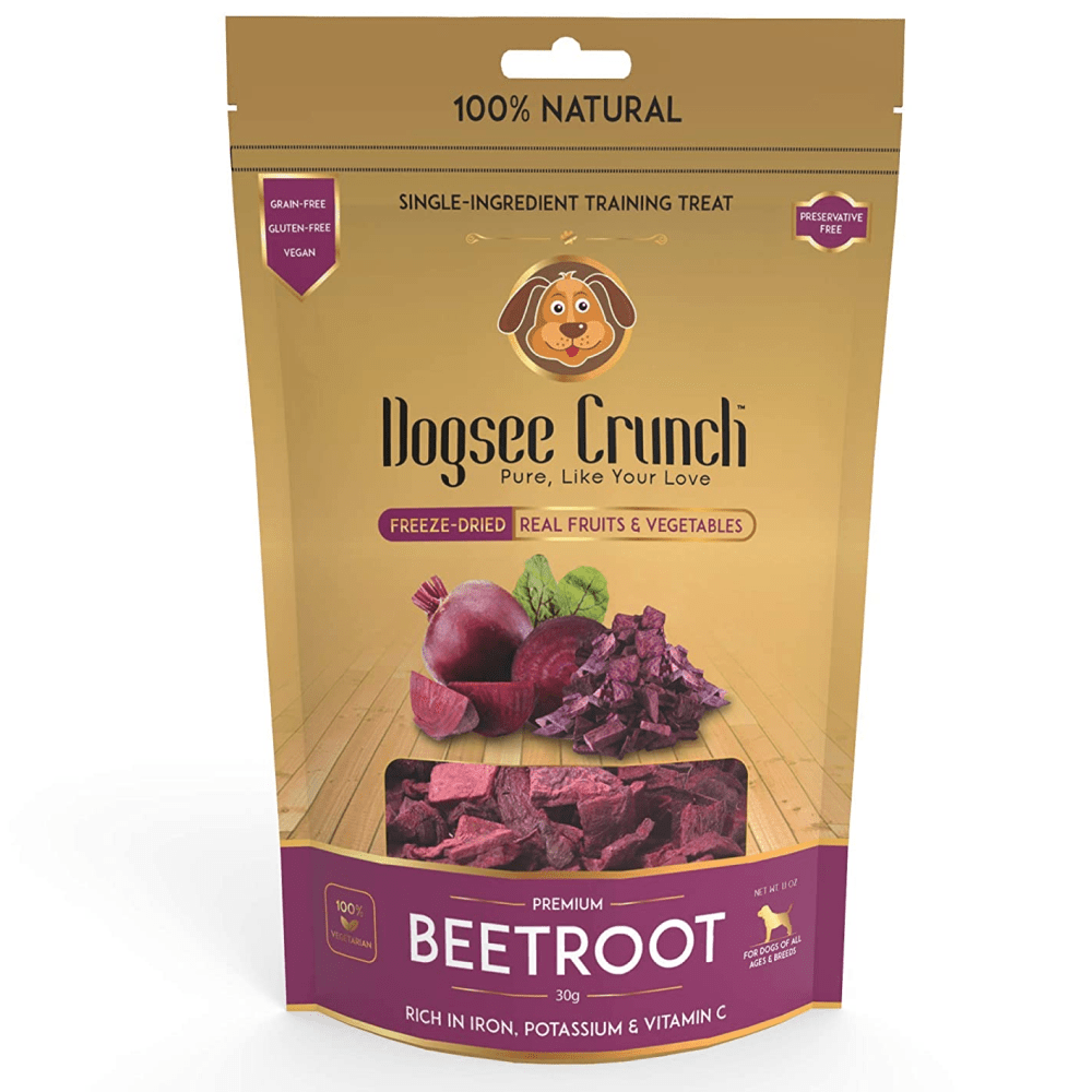 Dogsee Crunch Freeze Dried Beetroot Dog Treats (Limited Shelf Life)