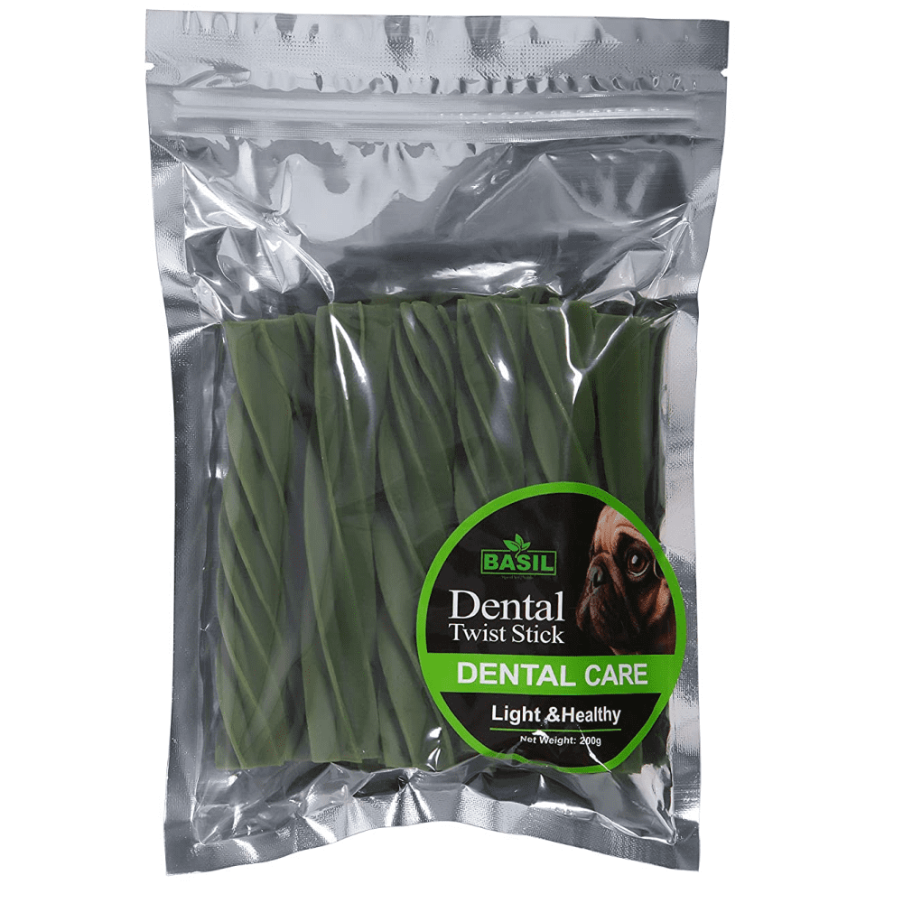 Basil Dental Care Stick Chew Dog Treats (Limited Shelf Life)