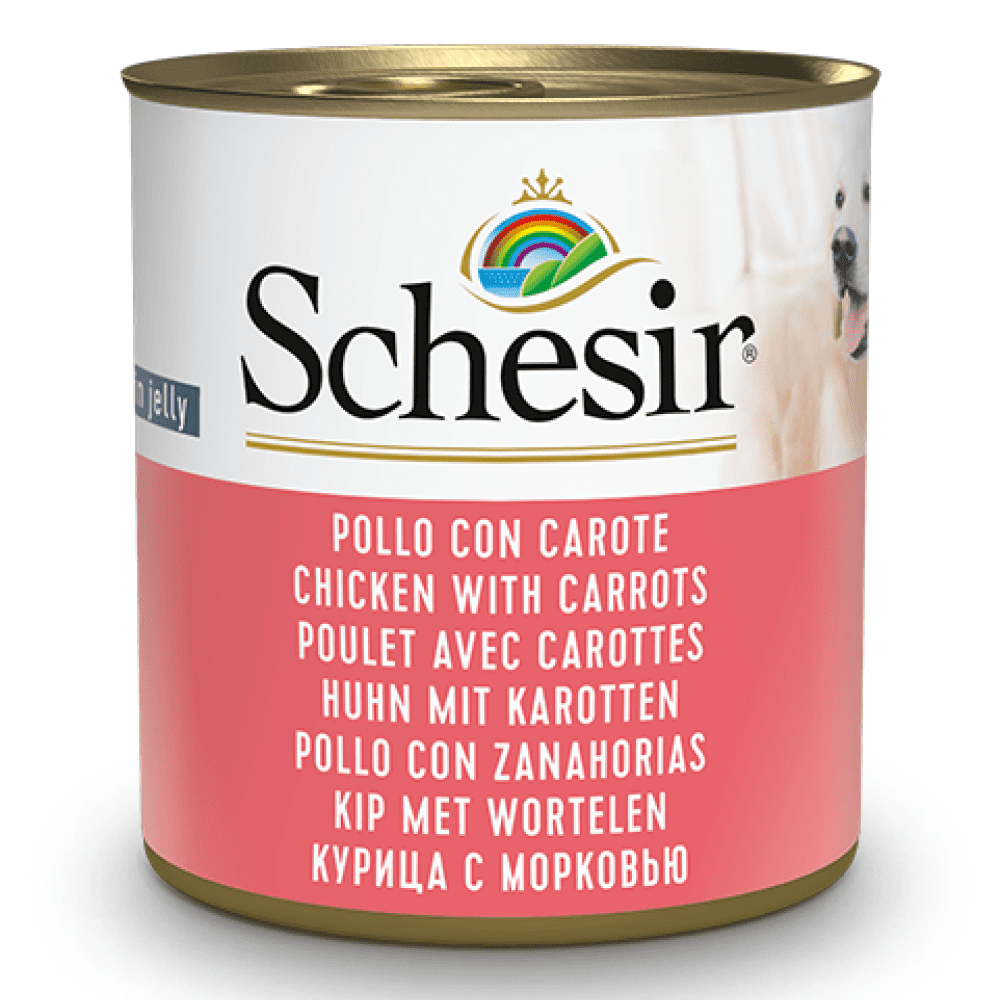 Schesir Chicken and Rice with Carrot in Jelly Dog Wet Food