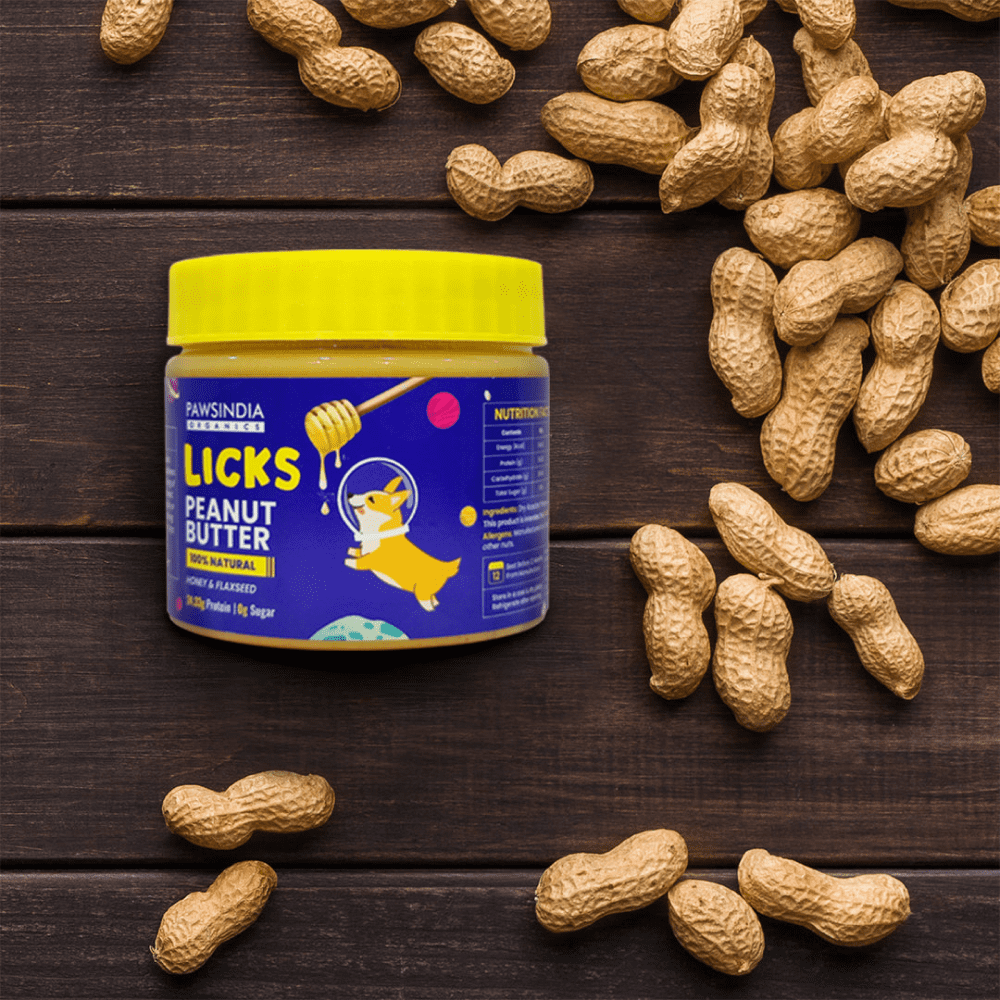 Pawsindia Organics Licks Peanut Butter for Dogs (Limited Shelf Life)