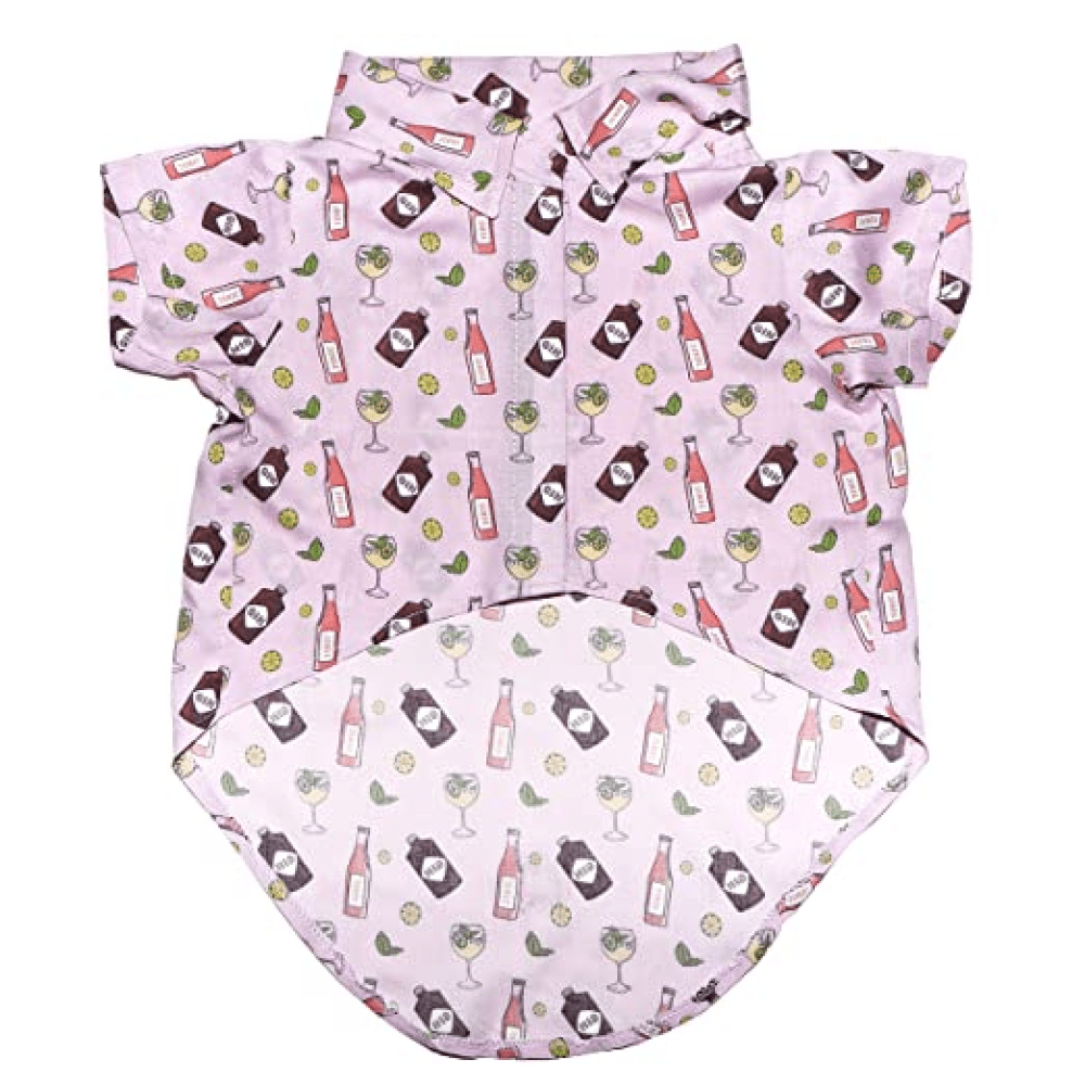 Mutt of Course Gin and Tonic Velcro Shirt for Dogs