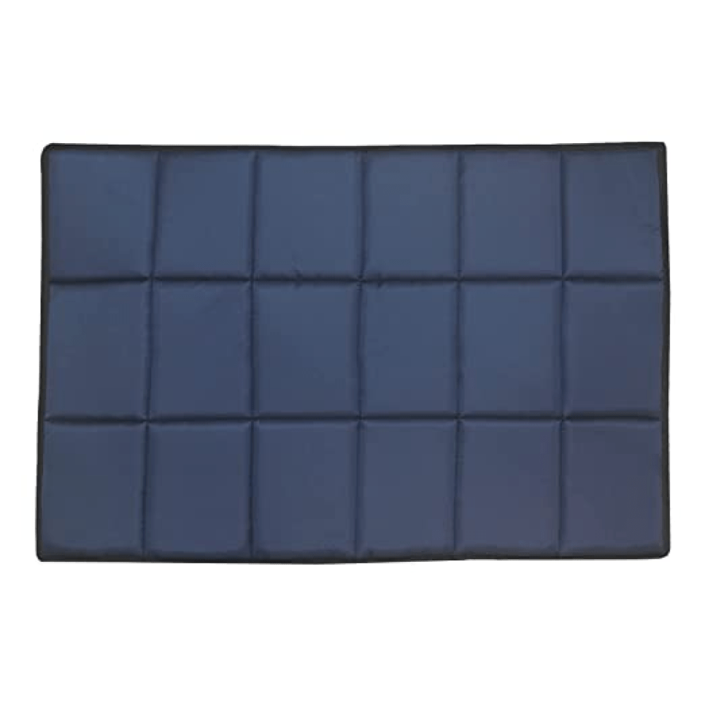 Hiputee Rectangular Shape Waterproof Polyester Fabric Flat Pad Bed for Dogs and Cats (Blue)