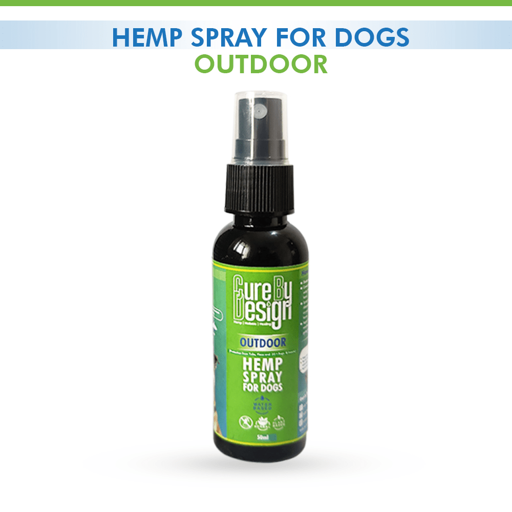 Cure By Design Outdoor Hemp Spray for Dogs (Buy 1 Get 1) (Limited Shelf Life)