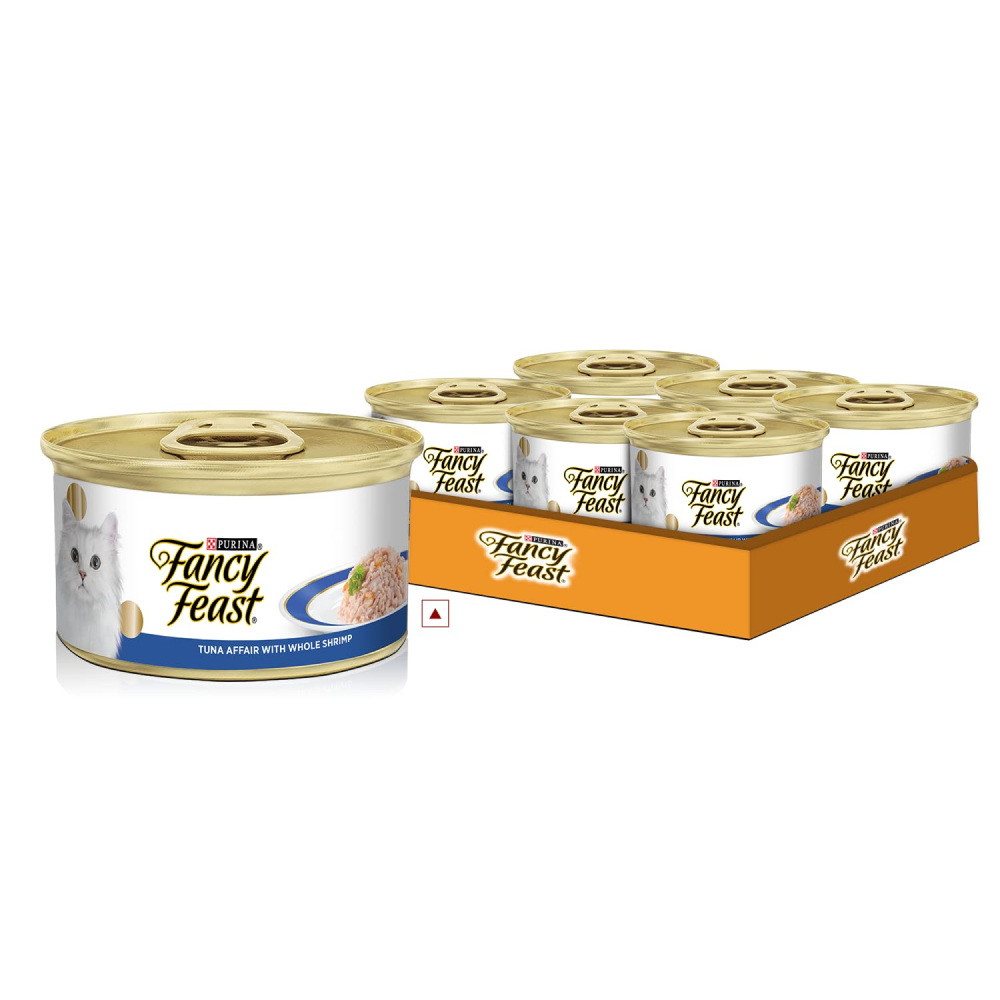 Purina Fancy Feast Tuna Affair with Whole Shrimp Cat Wet Food (5 + 1 Free)