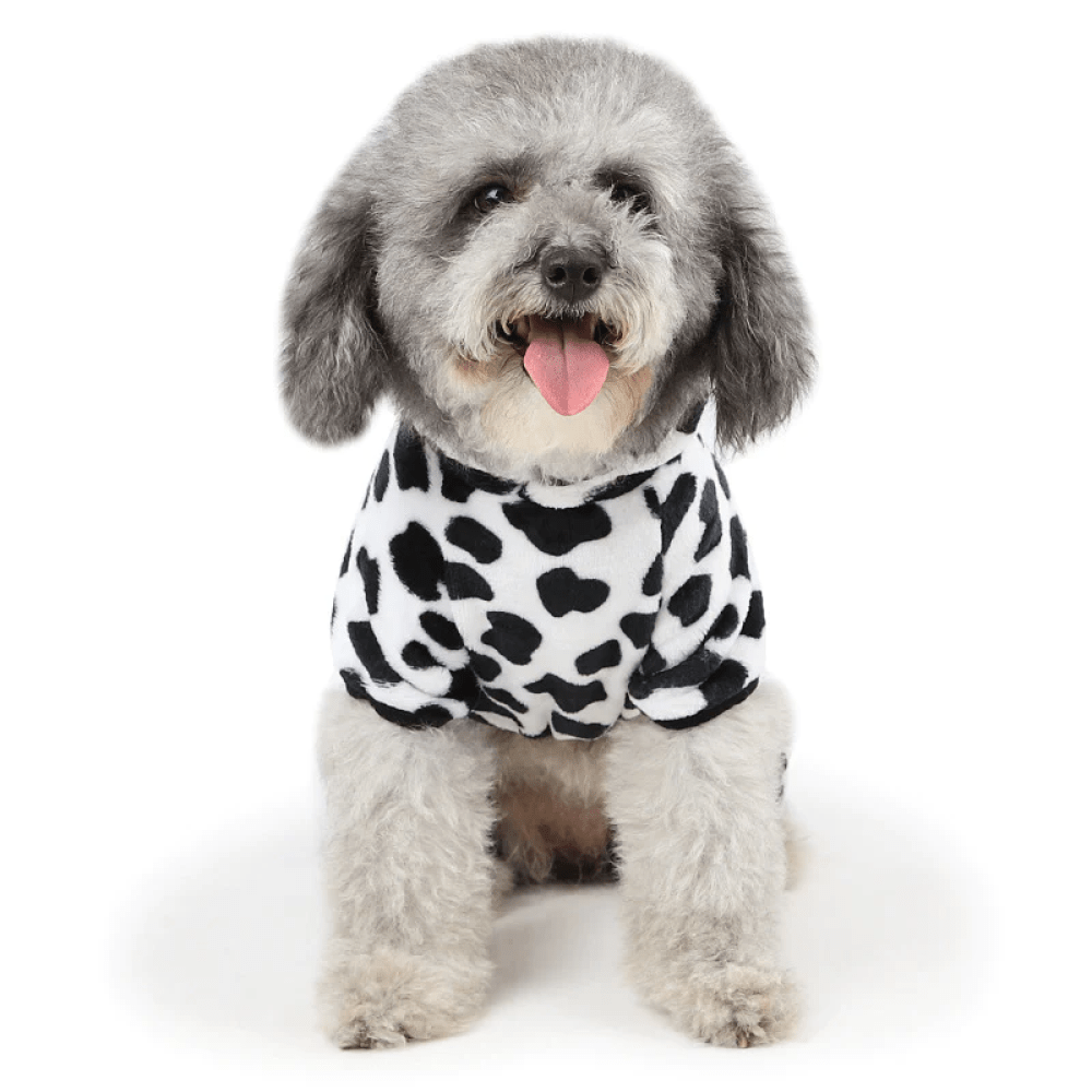A Plus A Pets Cow Costume for Dogs and Cats (Black & White)