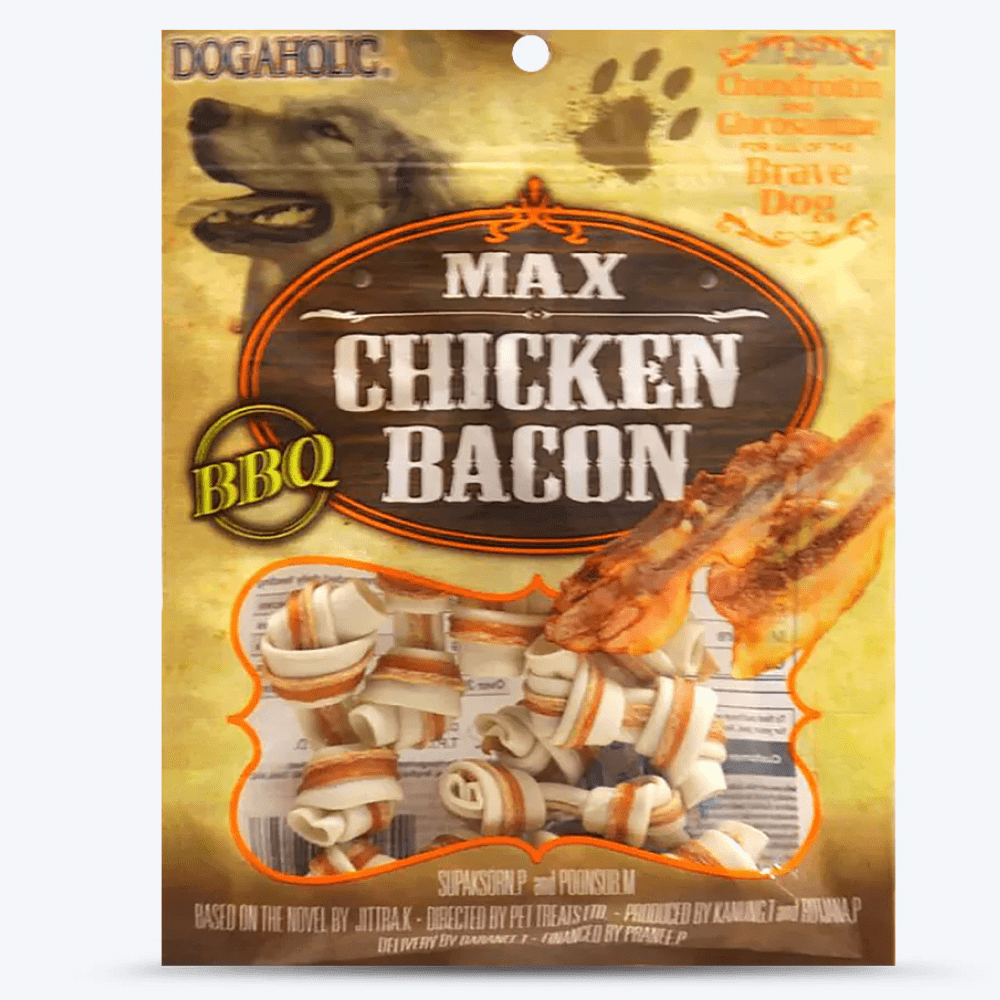 Dogaholic Chicken Bacon Bone BBQ Dog Treat (Limited Shelf Life)