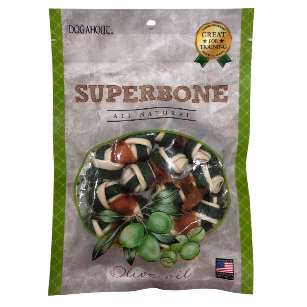 Superbone Chicken Knotted Bone with Olive Oil Dog Treat (Buy 1 Get 1) (Limited Shelf Life)