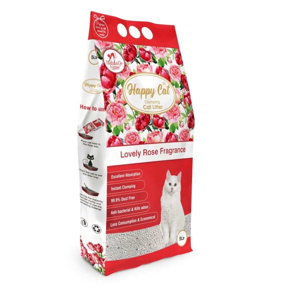 Happy Cat Rose Scented Clumping Cat Litter