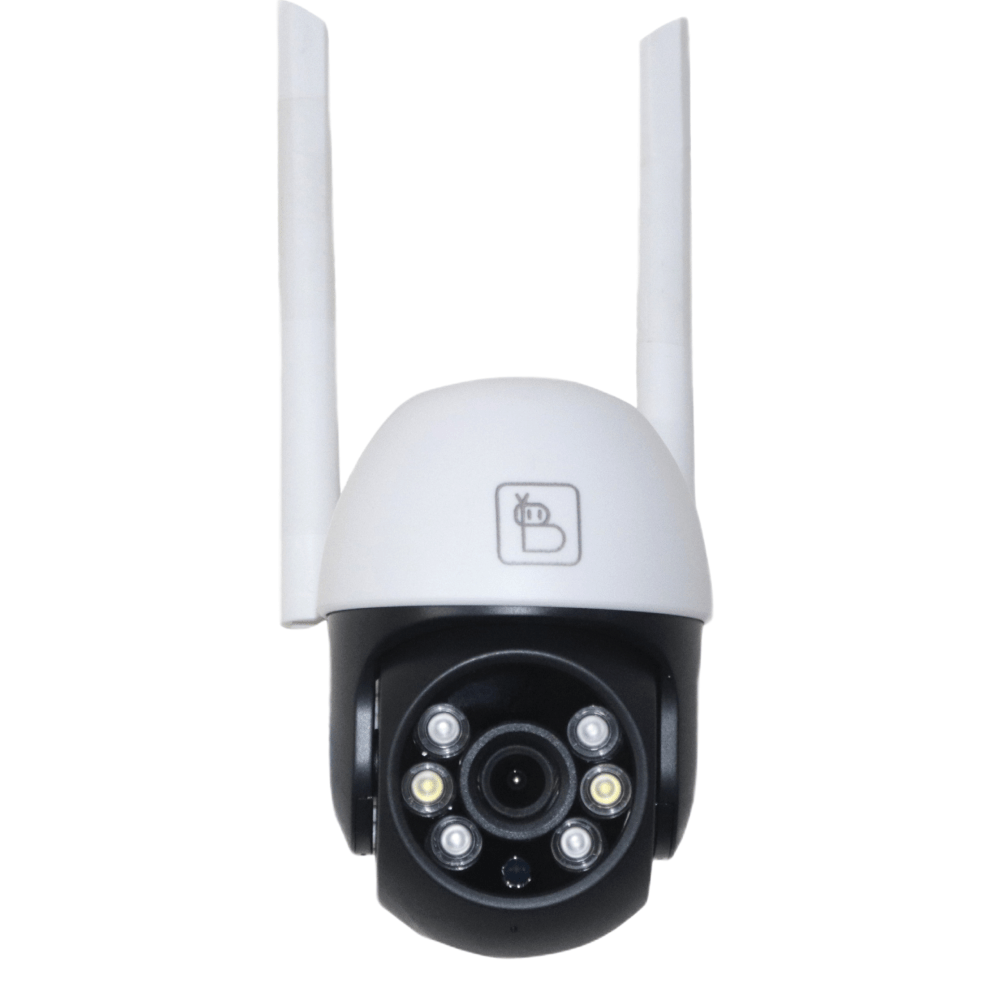 Baybot App Controlled Weatherproof Live Outdoor Security Camera (Black/White)
