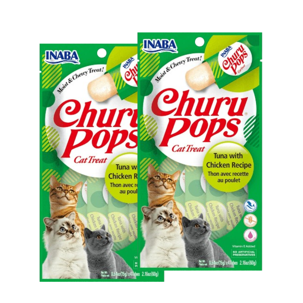 INABA Churu Pops Tuna with Chicken Flavour Cat Treat