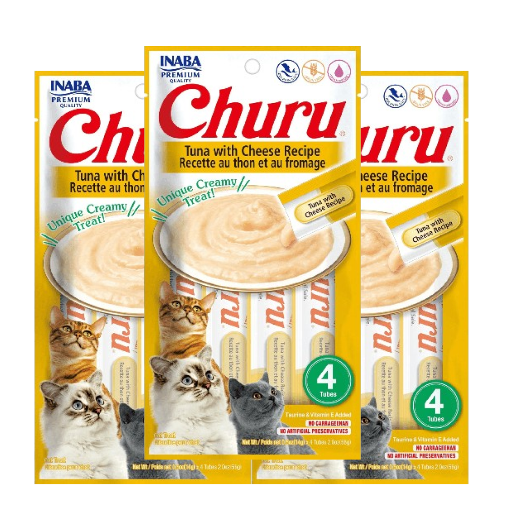 INABA Churu Tuna with Cheese Cat Treats