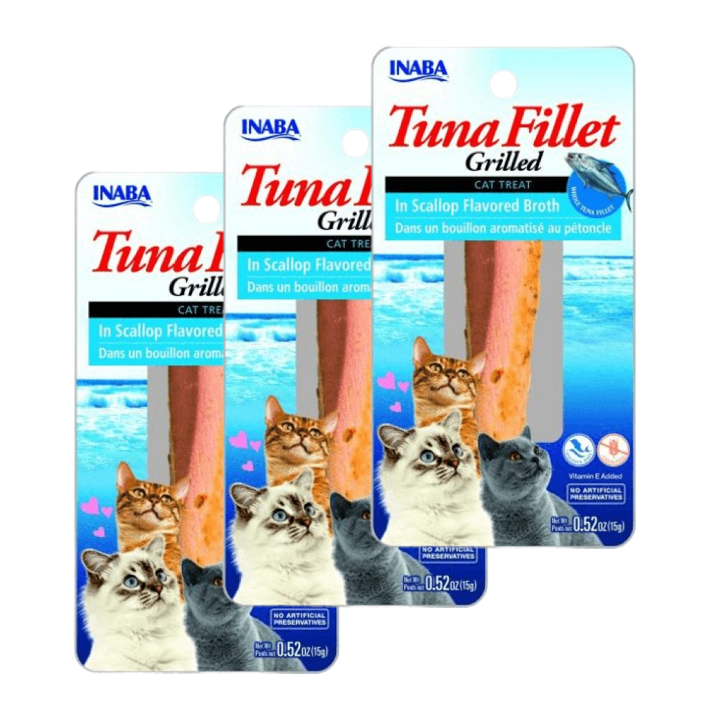 INABA Tuna Fillet Grilled in Scallop Flavoured Broth Cat Treats