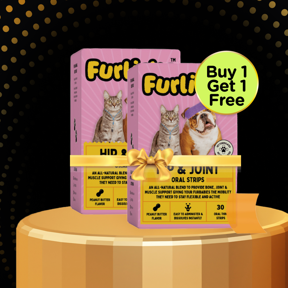 Furlicks Hip & Joint Supplement for Cats and Dogs (Buy 1 Get 1 Free)
