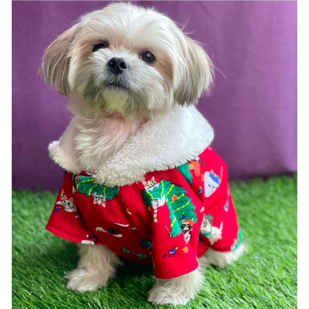 Furvanity Wonderland Hoodie for Dogs and Cats (Red)
