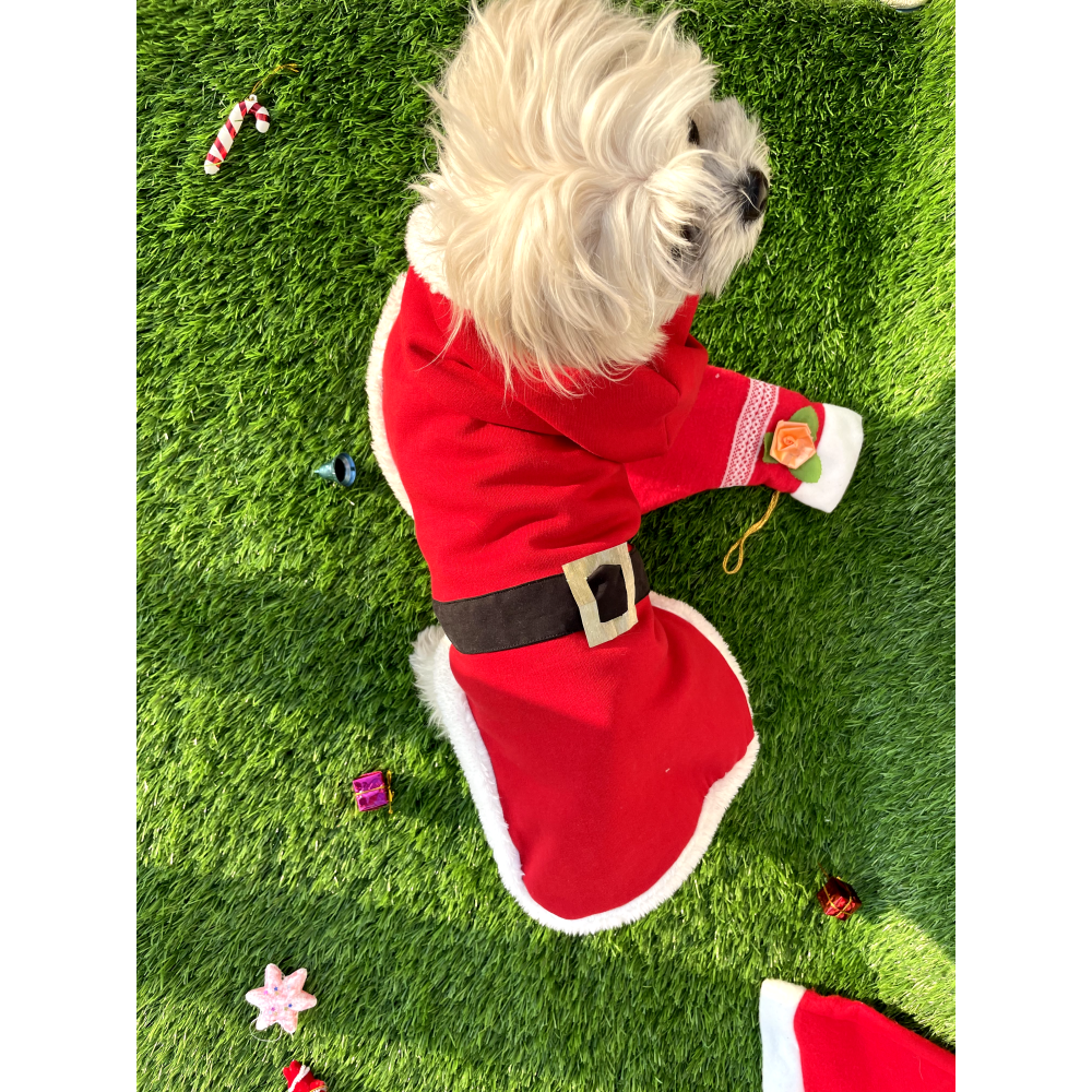 Furvanity Santa Coat for Dogs and Cats (Red)