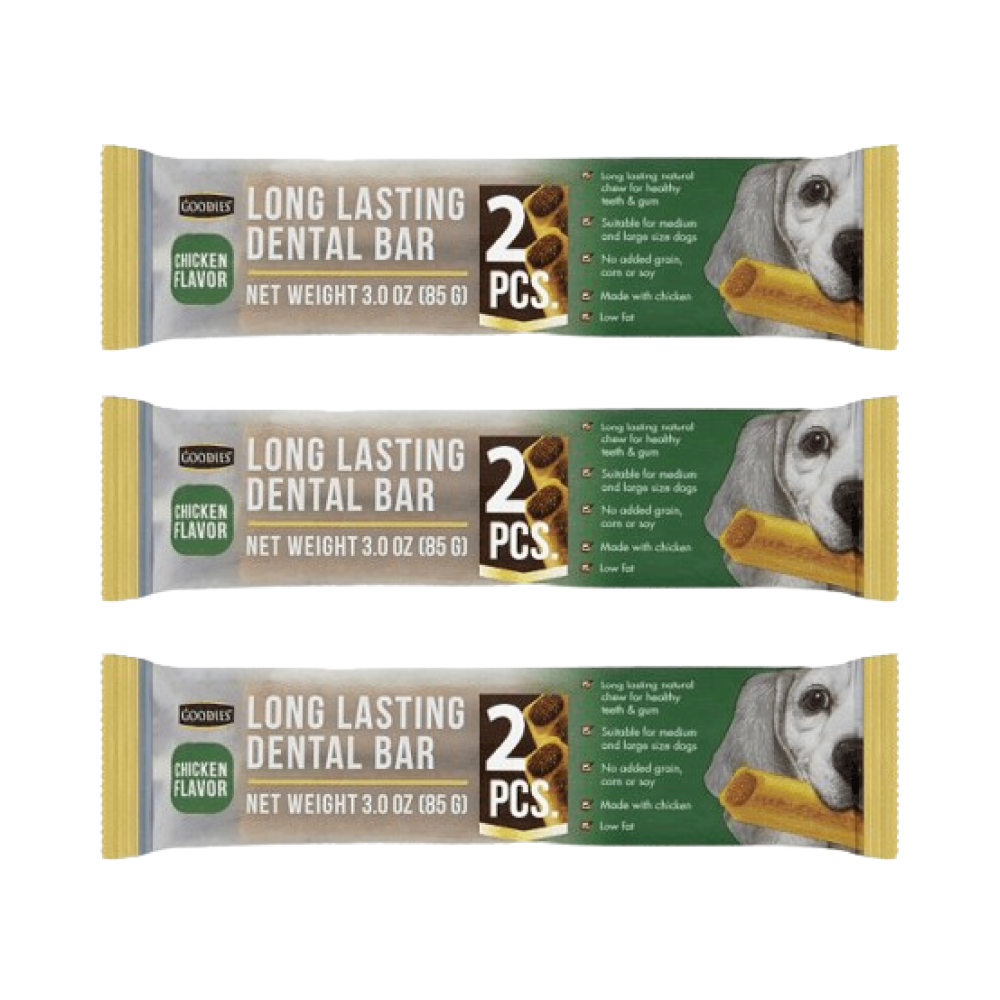 Goodies Long Lasting Dental Bar Chicken Dog Treats